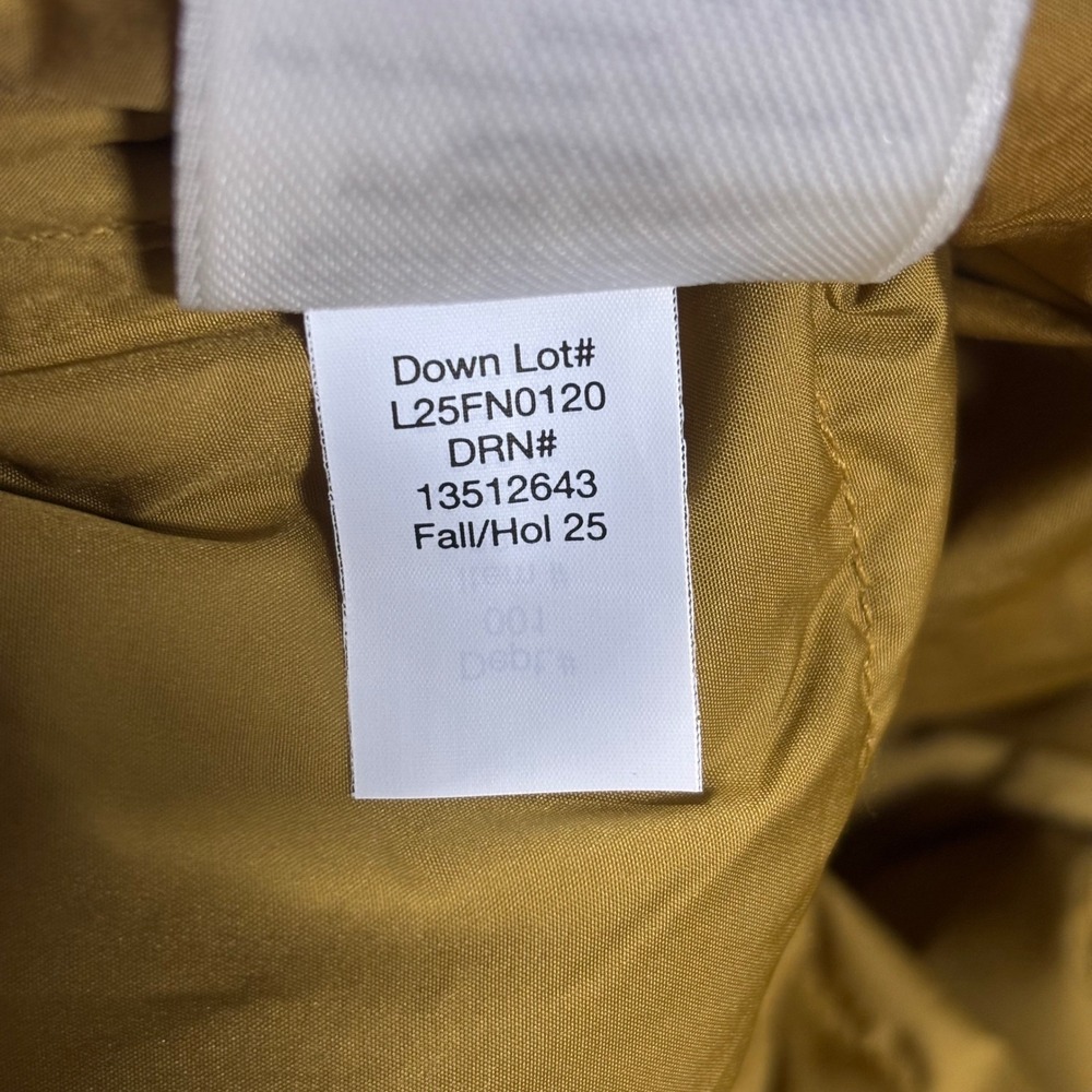 Eddie Bauer Mens Shaw Down Bomber Jacket Mens 2XL Dark Sand 650 Fill Quilted NWT - Picture 11 of 11
